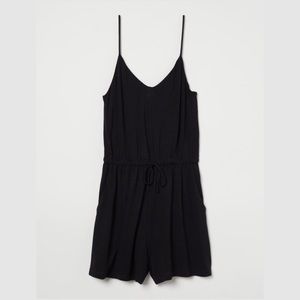 H&M Black Jersey Romper
